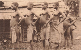 ETHNIQUES ET CULTURES - Jeunes Filles Mandibu - Animé -Carte Postale Ancienne - África