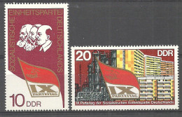 Germany, Democratic Republic (DDR) 1976 Mi 2123-2124 MNH  (ZE5 DDR2123-2124) - Fabriken Und Industrien