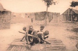 CONGO BELGE - Vannerie Indigène - Animé - Carte Postale Ancienne - Belgisch-Congo
