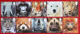 WWF ANIMALS Forest Monkey Elefant Polarbear (Mi 3067-3076) 2011 POSTFRIS MNH ** ENGLAND GRANDE-BRETAGNE GB GREAT BRITAIN - Unused Stamps