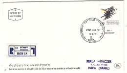 Israël - Lettre Recom De 1979 - Oblit Jerusalem - - Brieven En Documenten