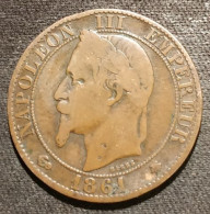 FRANCE - 5 CENTIMES 1861 A - Napoléon III - Tête Laurée - Gad 155 - KM 797.1 - 5 Centimes