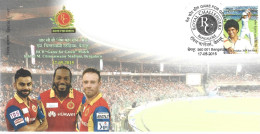 INDE. Superbe Enveloppe Commémorative De 2015. RCB "Games For Green". - Cricket