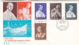 Vatican - Lettre De 1964 - Oblit Poste Vaticane - Papes - - Storia Postale