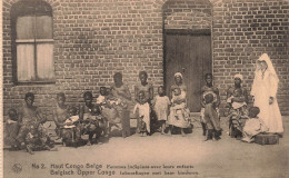 CONGO - Haut Congo Belge - Femmes Indigènes Avec Leurs Enfants - Animé - Carte Postale Ancienne - Belgisch-Kongo