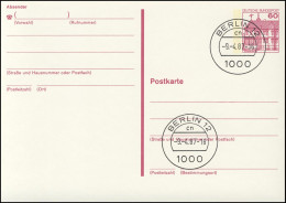 P 135 II BuS 60 Pf Letterset VS-O Berlin 12 - Cartes Postales - Neuves