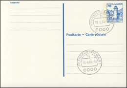 P 136 II BuS 70 Pf Letterset VS-O Frankfurt - Cartes Postales - Neuves