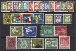 346-374 Bund-Jahrgang 1961 Komplett, Postfrisch ** - Jahressammlungen