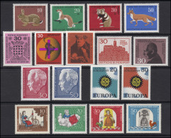 529-545 Bund-Jahrgang 1967 Komplett, Postfrisch ** - Collezioni Annuali