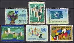 1-6 UNO Wien Jahrgang 1979 Komplett, Postfrisch ** - Andere & Zonder Classificatie