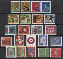 390-411 Bund-Jahrgang 1963 Komplett, Postfrisch ** - Jahressammlungen