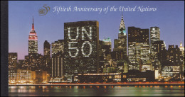 UNO New York Markenheftchen 1 Jubiläum 50 Vereinte Nationen 1995, ** - Booklets