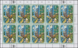 UNO Wien 110-113 ECE-Kommission Umwelt Fauna Und Flora 1991, ZD-Bogen ** - Otros & Sin Clasificación