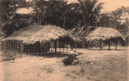 CONGO - Huttes Batitu En Construction - Document Musée Congo - Photo Expédition Maes - Carte Postale Ancienne - Sonstige & Ohne Zuordnung