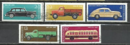 8207A-SERIE COMPLETA RUSIA UNION SOVIETICA AUTOMOVILES 1976 Nº 4251/4255 - Usati