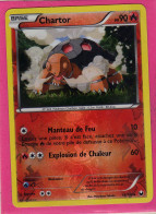 Carte Pokemon Francaise 2012 Noir Et Blanc Explorateurs Obscurs 18/108 Chartor 90pv Reverse Occasion - Noir & Blanc