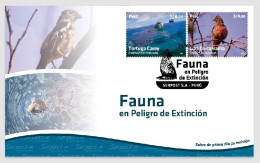 Peru FDC 2022 , Bird & Turtle , Fauna - Peru