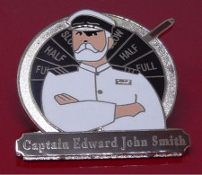 Modern Enamel And Metal Badge Danbury Mint The Titanic Ship Boat Captain Edward John Smith - Transports