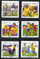 Réf 77 < SUEDE Année 2004 < Yvert N° 2380 à 2385 Ø Used < SWEDEN - Football  Soccer - Oblitérés