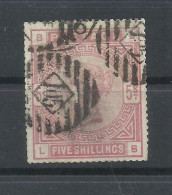 GRAN BRETAÑA  YVERT  87   5 SH - Used Stamps