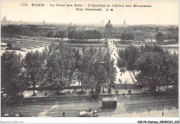 AIRP8-PONT-0925 - Paris - Le Pont Des Arts - L'institut Et L'hotel Des Monaies Vue Générale - Bridges