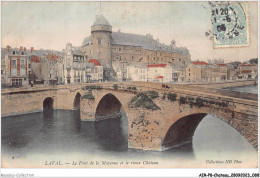 AIRP8-PONT-0868 - Laval - Le Pont De La Mayenne Et Le Vieux Chateau - Bruggen