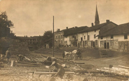 Binarville * Carte Phoot * Rue Du Village , Scierie Bois , église * Sous Occupation Allemande Ww1 Guerre 14/18 War - Sonstige & Ohne Zuordnung