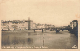 ITALIE - Firenze - Languarno Coraint - Ponte S Trinità - Vue Sur Le Pont - Vue D'ensemble - Carte Postale Ancienne - Firenze