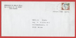 ITALIA - Storia Postale Repubblica - 199? - 500 Serie Di Castelli; Castello Di Rovereto (Isolato) - Viaggiata Da Milano - 1981-90: Storia Postale