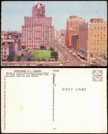 Postcard Vancouver Stadt-Panorama Georgia St. Looking West 1960 - Vancouver