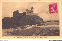 AIUP7-0665 - PHARE - Ile De Bréhat - Le Phare Par Gros Temps - Lighthouses