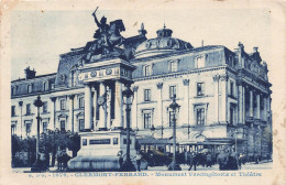 FRANCE - Clermont Ferrand - Vue Sur Le Monument Vercingétorix Et Théâtre - Animé - Carte Postale Ancienne - Clermont Ferrand