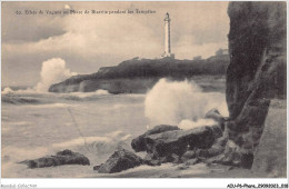 AIUP6-0501 - PHARE - Effets De Vagues Au Phare De Biarritz Pendant Les Tempetes - Phares