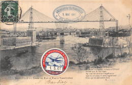 13-MARSEILLE- ENTREE DU PORT ET PONT A TRANSBORDEUR 1907 - Vieux Port, Saint Victor, Le Panier