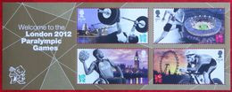 Welcome Paralympics Olympic Games (Mi 3323-3326 Block 77) 2012 POSTFRIS MNH ** ENGLAND GRANDE-BRETAGNE GB GREAT BRITAIN - Neufs