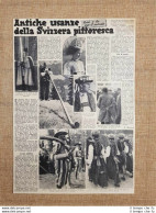 Antiche Usanze In Svizzera Nel 1939 Pastori Dell'Appanzell  In Costume Tipico - Andere & Zonder Classificatie
