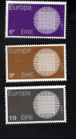 2001012350 1970  SCOTT 279 281 (XX) POSTFRIS  MINT NEVER HINGED - EUROPA ISSUE - INTERWOVEN THREADS - Neufs