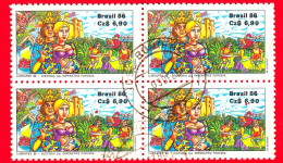 BRASILE - Usato - 1986 - Mostra Filatelica LUBRAPEX '86 - LETTERATURA CORDEL - Storia Dell'imperatrice Porcina - 6.90 - Used Stamps