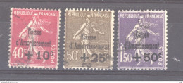 France  :  Yv  266-68  (o) - 1927-31 Cassa Di Ammortamento