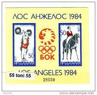 1983  OLYMPIC GAMES - L. ANGELES  S/S – MNH  BULGARIA / Bulgarie - Blocs-feuillets