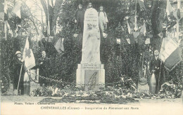 WW 23 CHENERAILLES. Inauguration Monument Aux Morts. Impeccable Et Vierge - Chenerailles