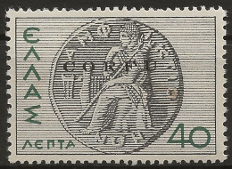 OICO22L - 1941 Occup. Italiana CORFU', Sass. Nr. 22, Francobollo Nuovo Con Traccia Di Linguella */ - Corfù