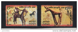 India - 2006 - India - Mongolia Joint Issue   - Complete Set - USED. ( Condition As Per Scan ) ( OL 10.2.13 ) - Gebruikt