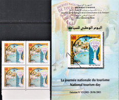 2003-Tunisie / Y&T 1482 - La Journée National Du Tourisme - Bloc De 4V/ MNH***** + Prospectus - Hotel- & Gaststättengewerbe