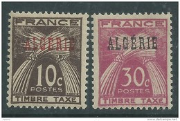 Algérie Taxe N ° 33 / 34  XX  Les 2 Valeurs  Sans Charnière,  TB - Timbres-taxe