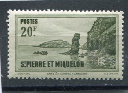 SAINT-PIERRE ET MIQUELON N° 188 * (Y&T) (Neuf Charnière) - Unused Stamps