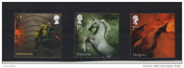 Great Britain - 2009  - 3 Different - USED. ( Mythical Creatures, Firefighting ) ( Condition As Per Scan ) ( 5.2.13 ) - Usados