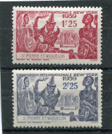 SAINT-PIERRE ET MIQUELON N° 189 Et 190 * (Y&T) (Neuf Charnière) - Nuevos