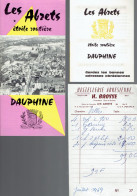 Souvenirs D'un Séjour Aux Abrets (Dauphiné) Et D'un Repas Chez H. Brosse (Hostellerie Abrésienne) En Juillet 1969 - Tourism Brochures