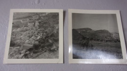 Photo Ancienne Snapshot  1961 LOT DE 2 CASTELLANE 04  VUE DU ROC - Lieux